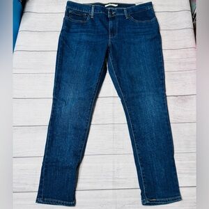 Levi's Jeans Womens Size 32 Blue 711 Skinny Dark Wash Stretch Denim